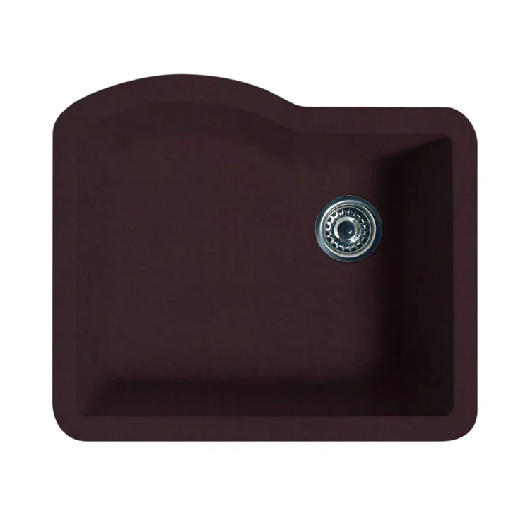 Kitchen Sink 25 x 22 Inch 1 Bowl Espresso Undermount - Frankwebs