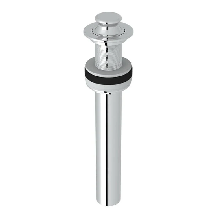 Lift and Turn Drain Non-Slotted 2-1/4 x 2-1/4 x 10 Inch Polished Chrome Brass for Lavatory Drains - Frankwebs