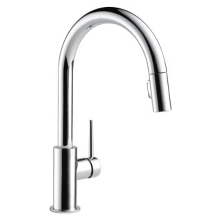 Kitchen Faucet Trinsic 1 Lever ADA Arctic Stainless Limited Swivel Pull Down 1.8 Gallons per Minute - Frankwebs