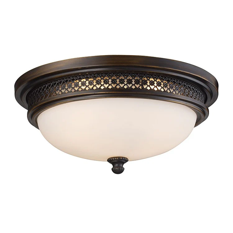 Flush Mounts Three-Light Flush Mount Ceiling Fixture - Frankwebs