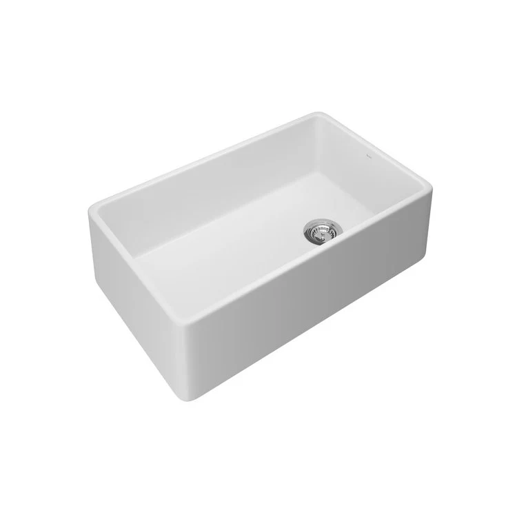 Kitchen Sink Allia 32 Inch Single Bowl Apron Front 1 Hole White Undermount - Frankwebs