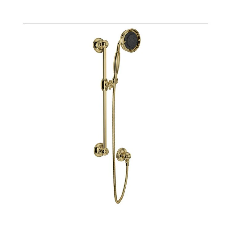 Handshower Set Brass Handle Satin Nickel 3 Function 1.8 Gallons per Minute 21-5/8 Inch Brass Sliding Rail - Frankwebs