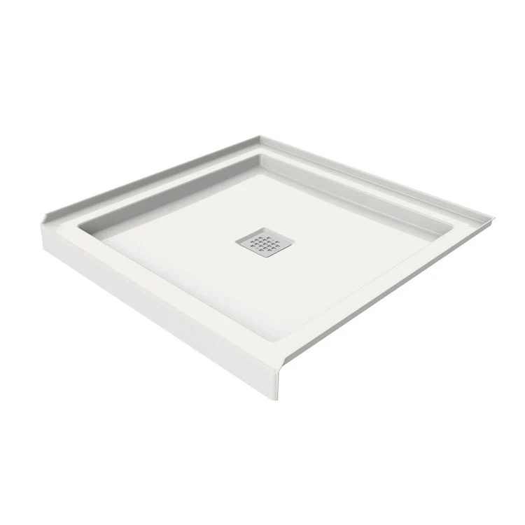 Shower Base B3 Square Drain/Alcove White 36L x 36W Inch Acrylic Center - Frankwebs