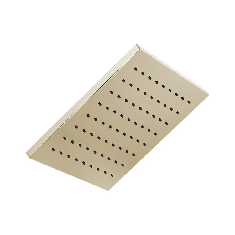 Showerhead Universal Showering Components 1 Function Square Lumicoat Polished Nickel 11-3/4 Inch 1.75 Gallons per Minute Soft Rain Spray - Frankwebs