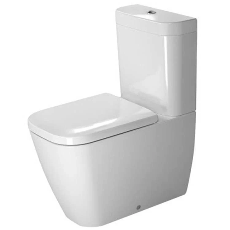 Toilet Happy D.2 1 Piece Washdown Close Coupled Less Tank White Elongated 16-3/8 Inch 14-3/8 Inch - Frankwebs