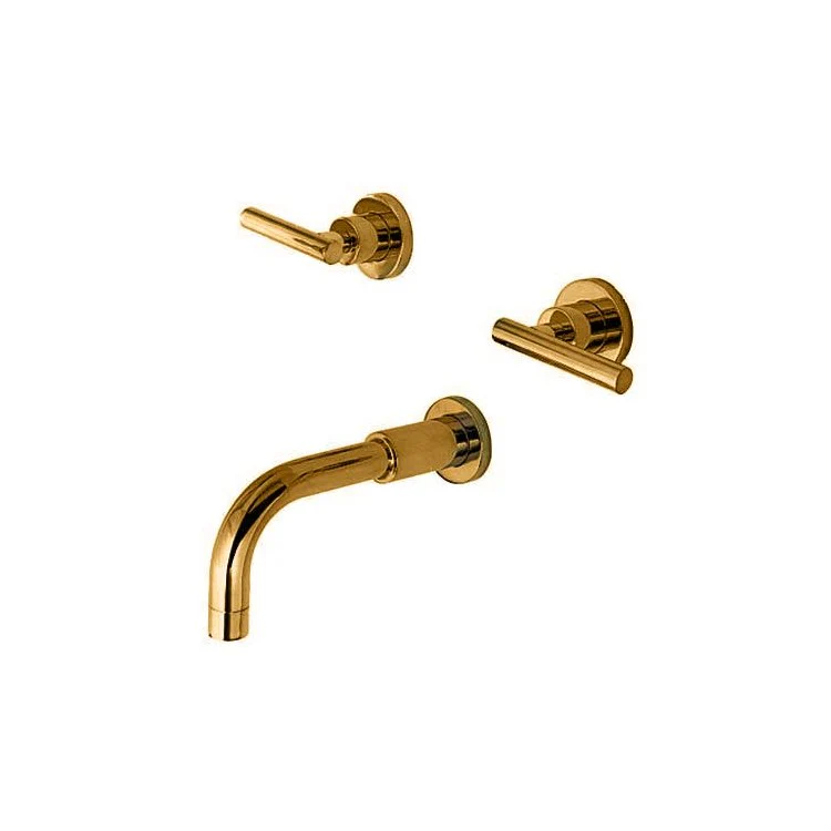 Tub Filler Trim East Linear Wall Mount 2 Lever Antique Nickel ADA 7-7/8 Inch Spread - Frankwebs