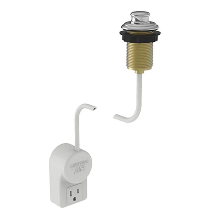 Air Activation Switch Jacobean Disposer with Power Adapter Polished Brass Uncoated Living Brass - Frankwebs