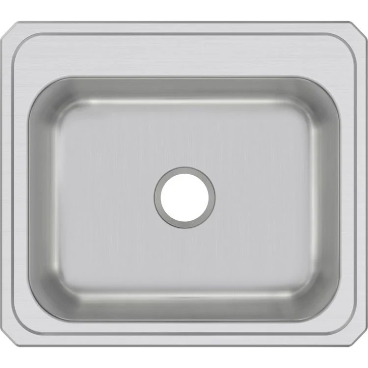 Kitchen Sink Celebrity 25 x 22 Inch Single Bowl Brushed Satin Drop-In - Frankwebs