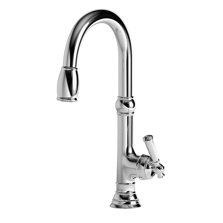 Kitchen Faucet Jacobean 1 Lever ADA Midnight Chrome Pull Down Spout Height 9-4/5 Inch 1.8 Gallons per Minute - Frankwebs