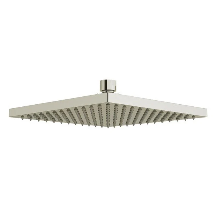 Showerhead 1 Function Rain Square Polished Nickel 8 Inch 1.8 Gallons per Minute WaterSense - Frankwebs