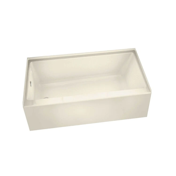 Tub Rubix 59-3/4 x 32 x 20-3/8 Inch Alcove Right Biscuit Acrylic - Frankwebs