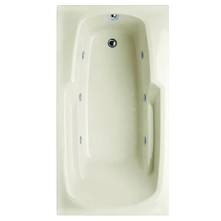 Combination Tub Designer Collection Solo 72 x 36 x 19 Inch Drop-In End Drain Bone Rectangle - Frankwebs