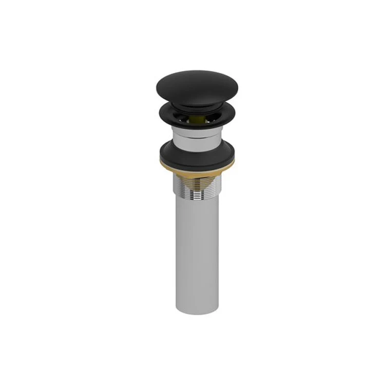 Push Drain Less Overflow 2-1/4W x 6-1/4H Inch Brushed Nickel Brass - Frankwebs