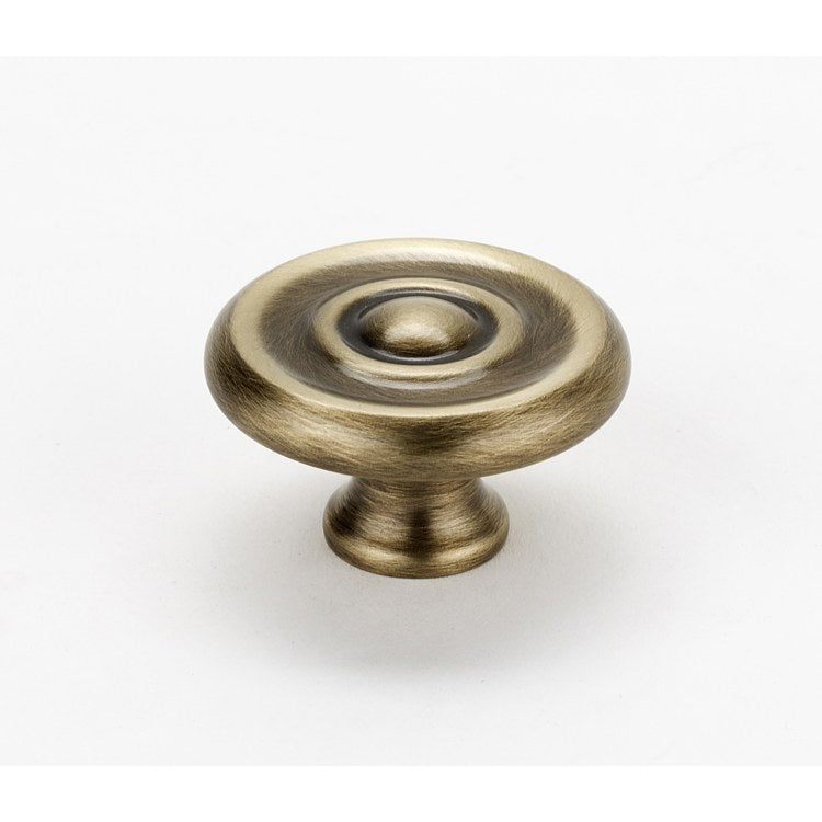 Knob II Collection Round Chocolate Bronze Brass 1-3/4 Inch 1 Inch 3/4 Inch - Frankwebs