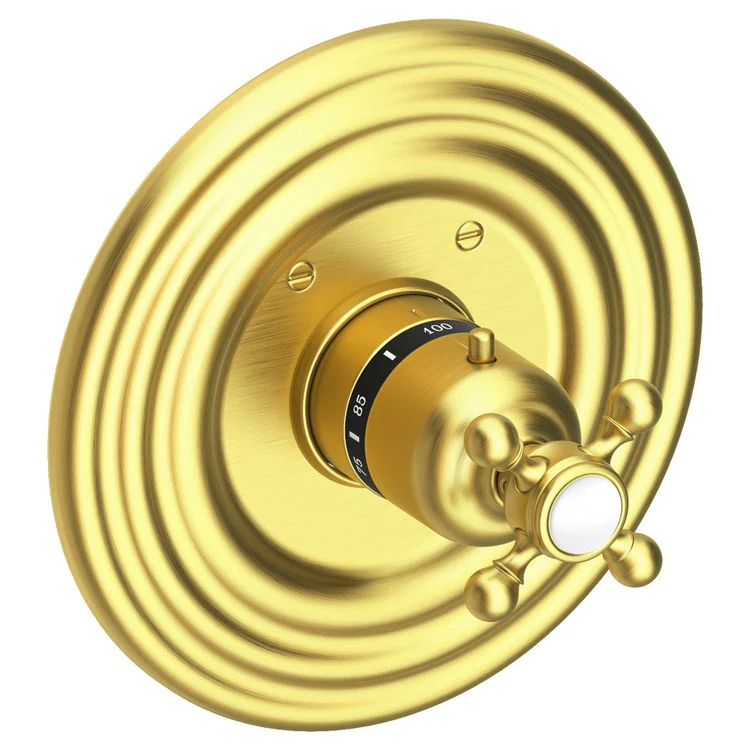 Astor Round Thermostatic Valve Trim with Cross Handle - Frankwebs
