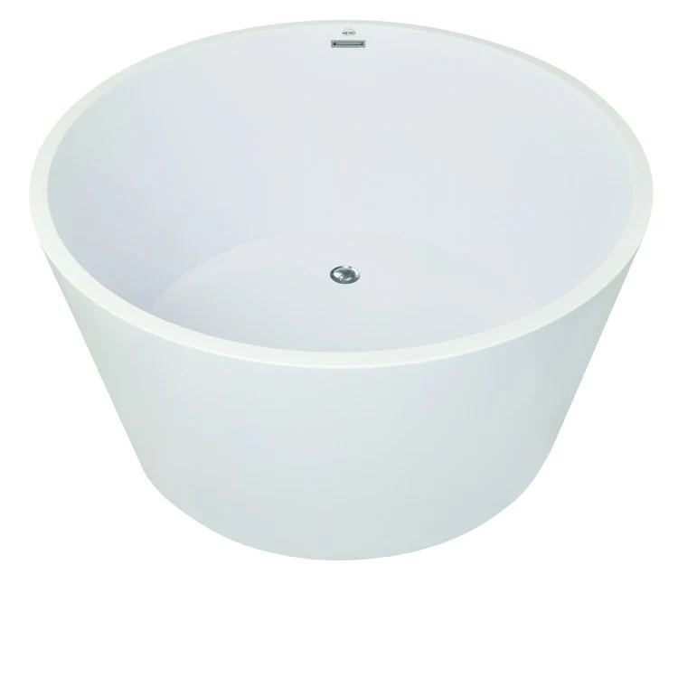 Soaking Tub Metro Collection Mizu 52 x 27 Inch Freestanding Tub Only Side Center Almond Hydroluxe SS - Frankwebs