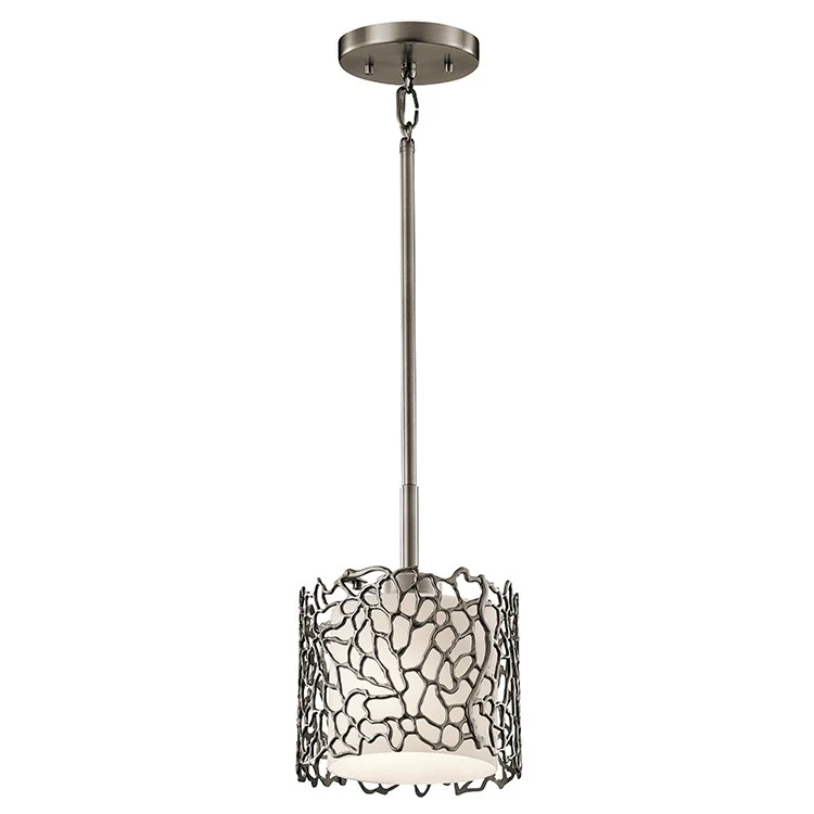 Silver Coral Single-Light Mini Pendant - Frankwebs