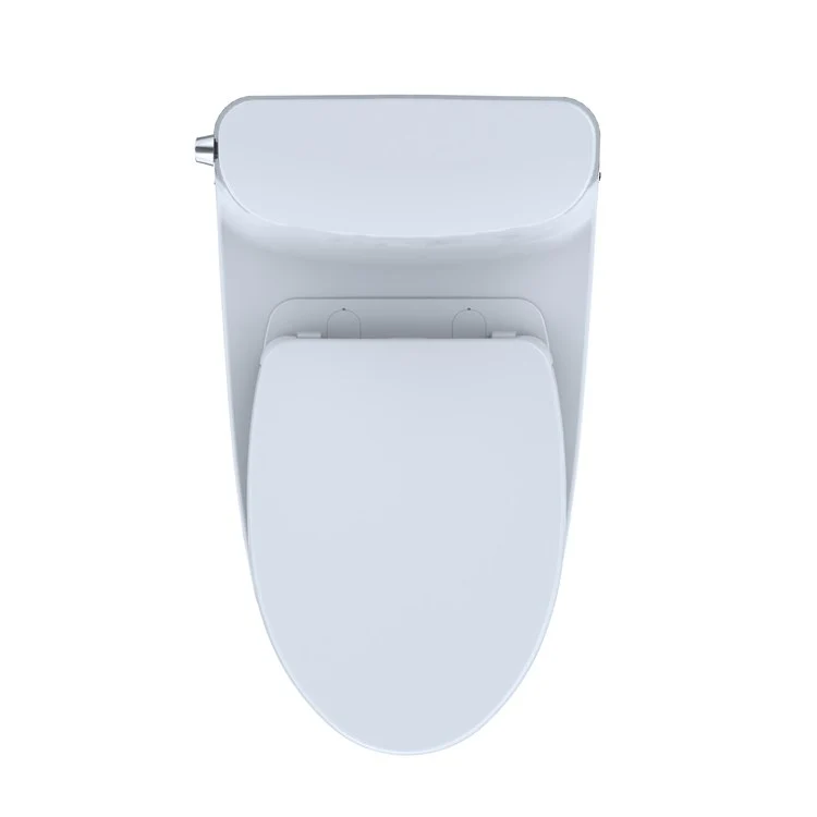 Toilet Nexus 1 Pieces Universal Height Washlet Ready Cotton Elongated ADA 27 Inch 1.28 Gallons per Flush Left Hand Chrome Soft Close - Frankwebs