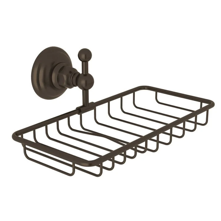 Soap Basket Double Polished Chrome 9-5/8 x 4-3/4 Inch Brass Wall Mount - Frankwebs