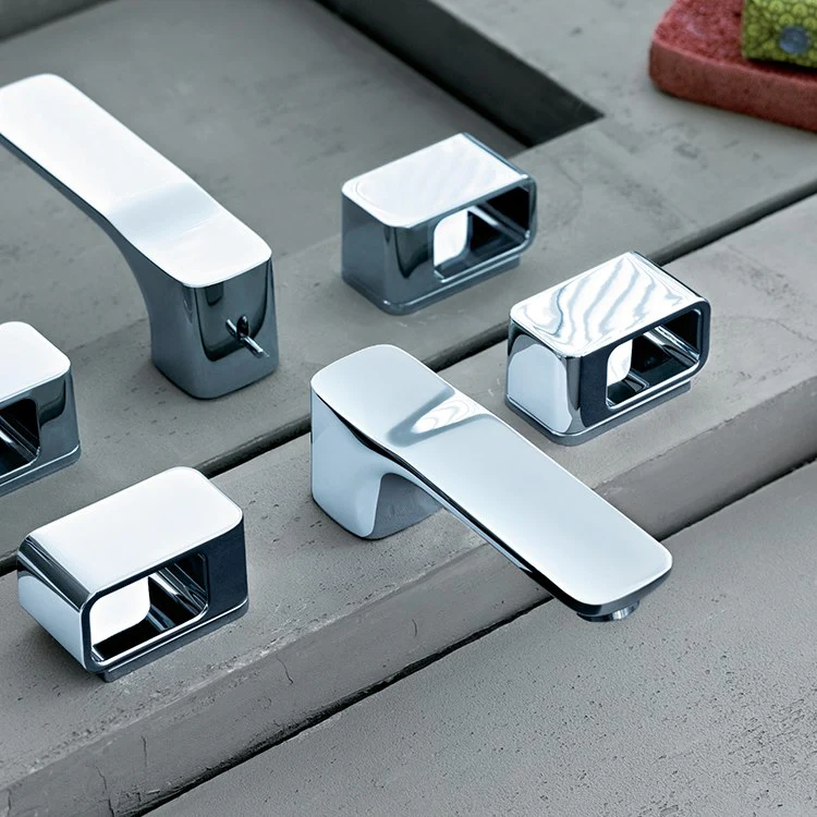 AXOR Urquiola Two Handle 3-Hole Widespread Bathroom Faucet with Pop-Up Drain - Frankwebs