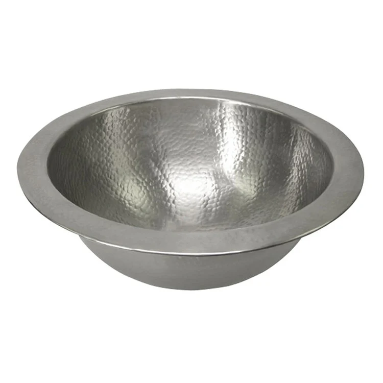 Lavatory Sink Aldwyn Round 15 Inch Round Hammered Pewter - Frankwebs