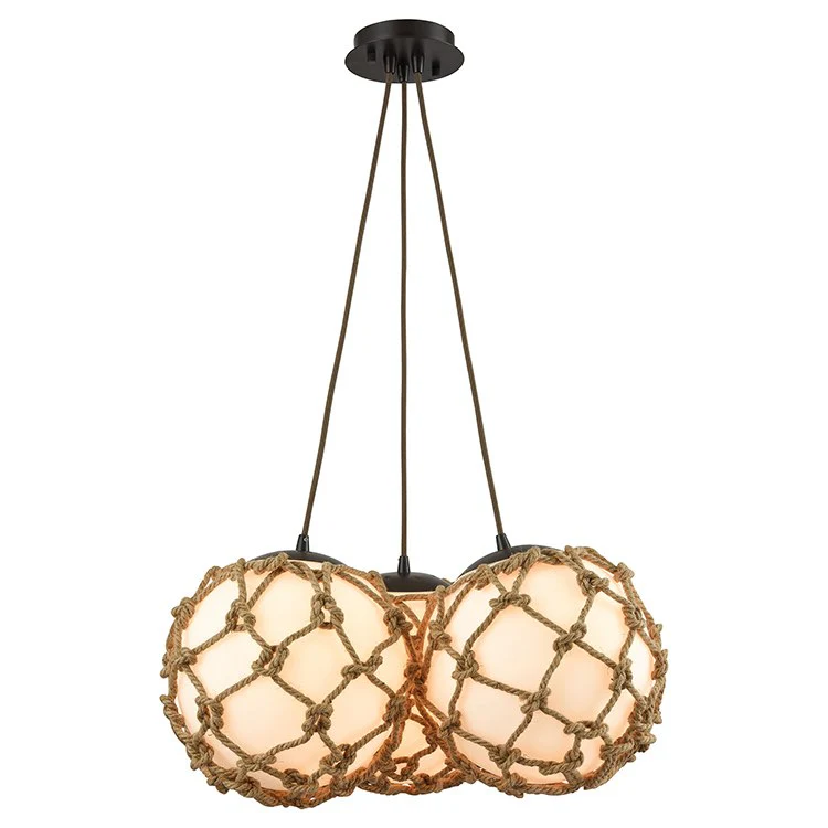 Coastal Inlet Three-Light Chandelier - Frankwebs