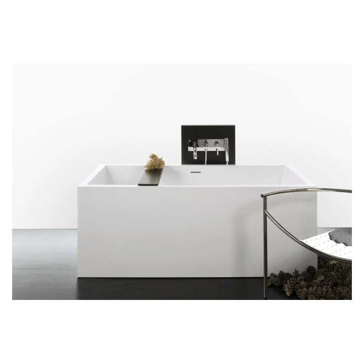Tub BC04 Cube Glossy White/Matte Black Trim True High Gloss - Frankwebs
