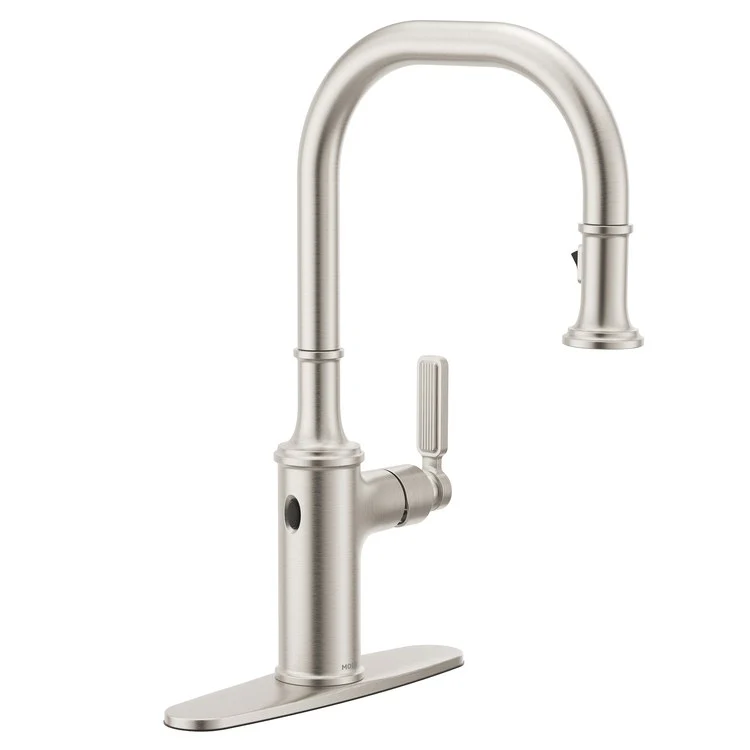 Kitchen Faucet Smyth 1 Lever ADA Spot Resist Stainless High Arc 1/3 Hole MotionSense Wave 1.5 Gallons per Minute - Frankwebs