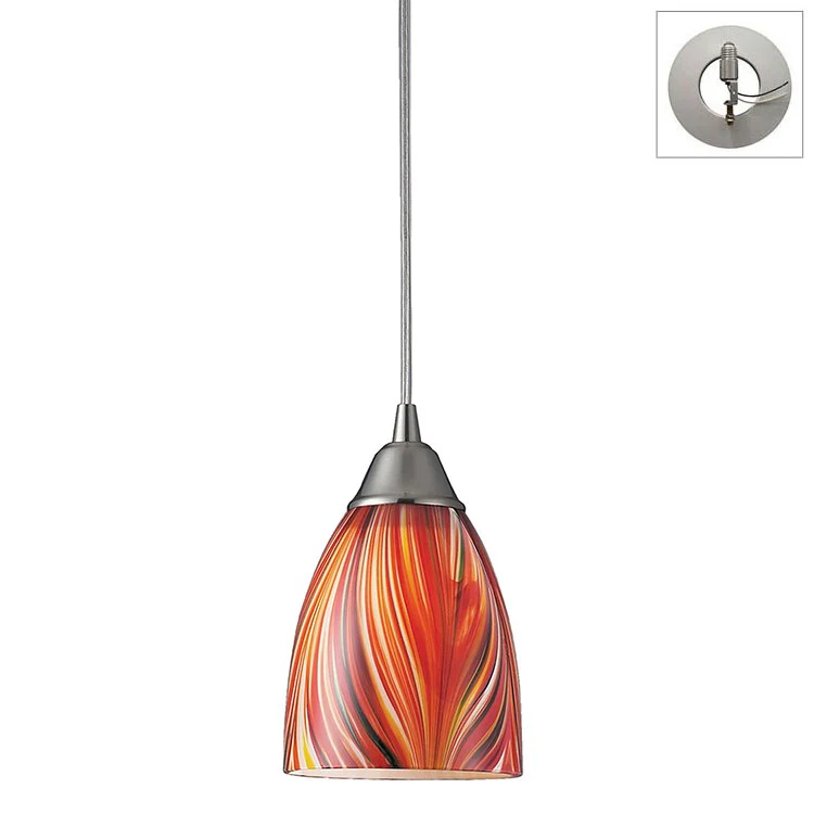Arco Baleno Single-Light Pendant with Recessed Light Kit - Frankwebs