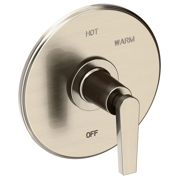 Pressure Balance Valve Trim Dorrance Round 1 Lever Midnight Chrome ADA Depth 3-1/6 Inch - Frankwebs