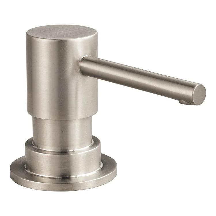 Soap Dispenser Solna Matte White Deck Mount Plastic Brass Pump - Frankwebs