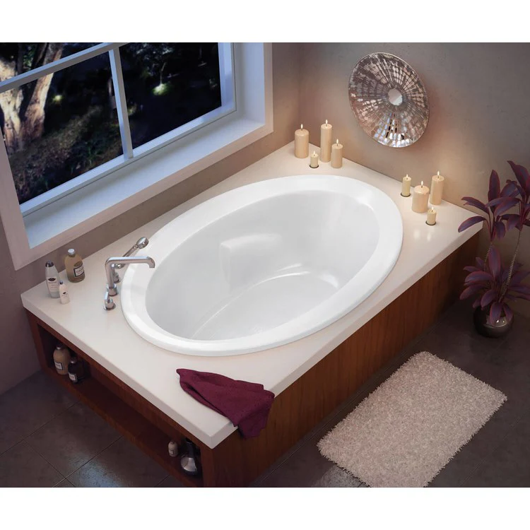 Tub Twilight 60 x 42 Inch Drop-In Aeroeffect End White Acrylic - Frankwebs