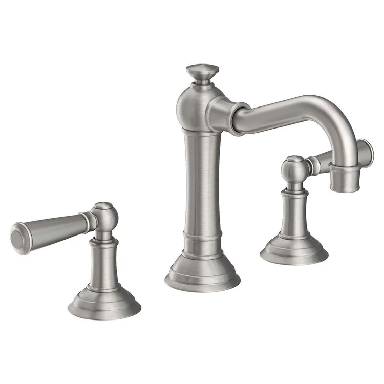 Lavatory Faucet Jacobean Widespread 8 to 20 Inch Spread 2 Lever ADA Flat Black 1.2 Gallons per Minute Brass Spout Height 4-3/16 Inch - Frankwebs