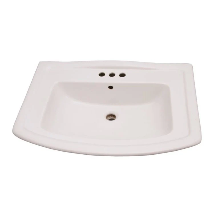 Pedestal Top Washington 765 30 Inch White 4 Inch Spread Vitreous China Rectangle - Frankwebs