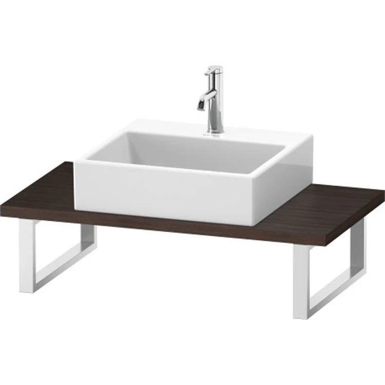 Lavatory Console L-Cube Mediterranean Oak Single Basin Compact 31-1/2 x 18-7/8 Inch 1-1/8 Inch - Frankwebs