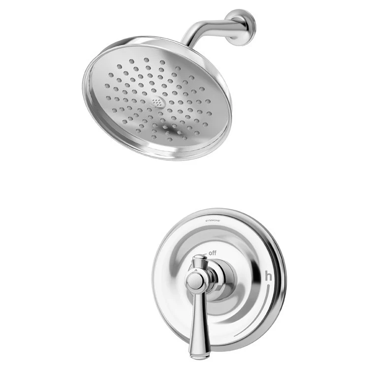 Shower Trim Degas Round 1 Lever Polished Chrome ADA 1.5 Gallons per Minute - Frankwebs