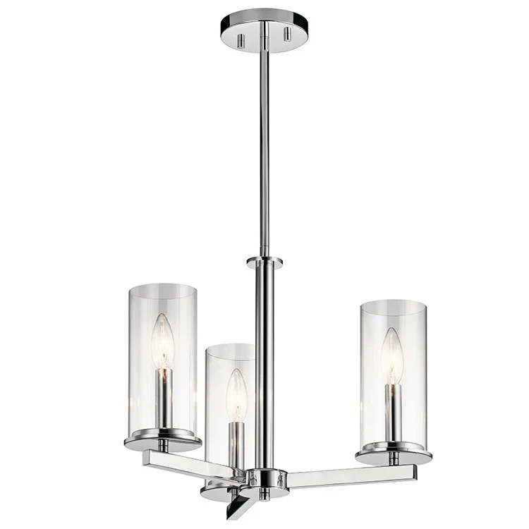 Crosby Three-Light Convertible Chandelier/Semi-Flush Mount Ceiling Fixture - Frankwebs