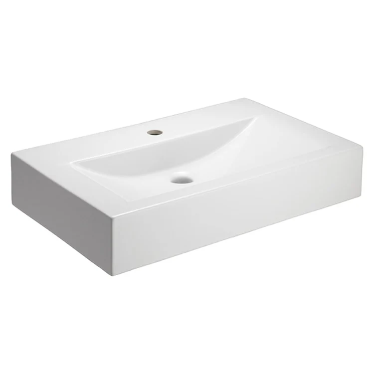 Lavatory Sink Sonja Above Counter 25-5/8 Inch Rectangle White - Frankwebs