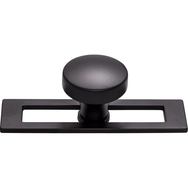 Knob Lynwood Kinney Round for Decorative Hardware Flat Black Zinc Alloy 1-1/2 Inch - Frankwebs