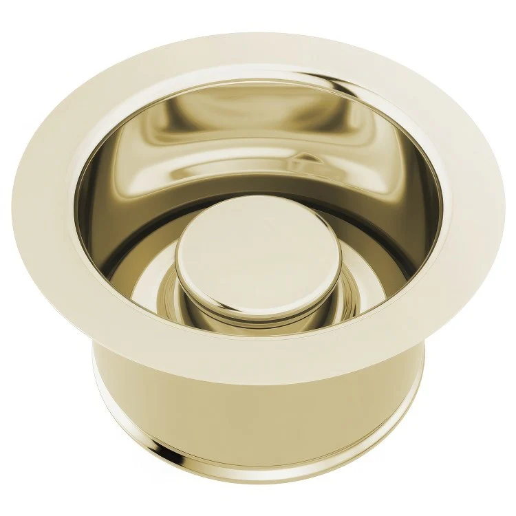 Sink Flange Kitchen Disposal with Stopper 4-1/2 Inch Brilliance Polished Nickel Brass for 3-1/2