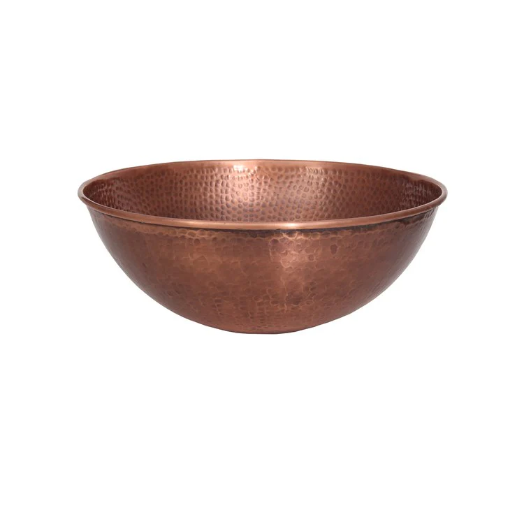 Vessel Goulane Round 14-1/2 Inch Hammered Antique Copper - Frankwebs