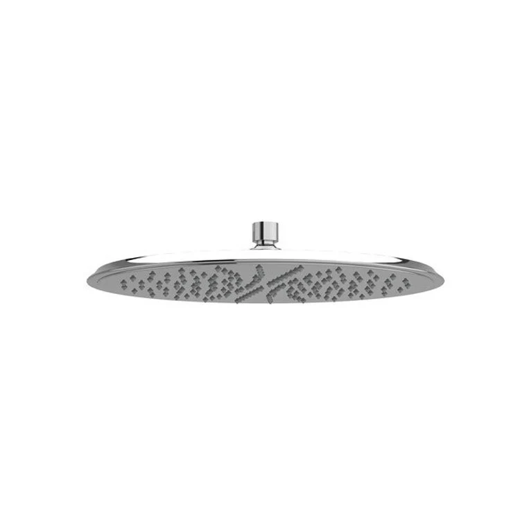 Showerhead 1 Function Rain Round Polished Nickel 13 Inch 1.8 Gallons per Minute WaterSense - Frankwebs