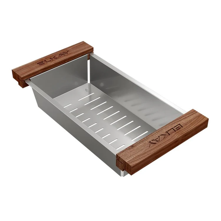 Colander Dart Canyon 14 x 7 Inch Stainless Steel Walnut for Sink 14-1/7 Inch - Frankwebs