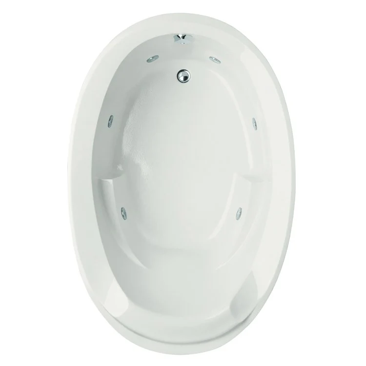 Combination Tub Designer Collection Deanna 60 x 36 x 22 Inch Drop-In End Drain Biscuit Oval - Frankwebs