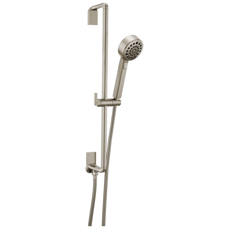 Handshower Set Levoir Brilliance Polished Nickel 4 Function WaterSense ADA 1.75 Gallons per Minute 27-11/16 Inch Slide Bar - Frankwebs