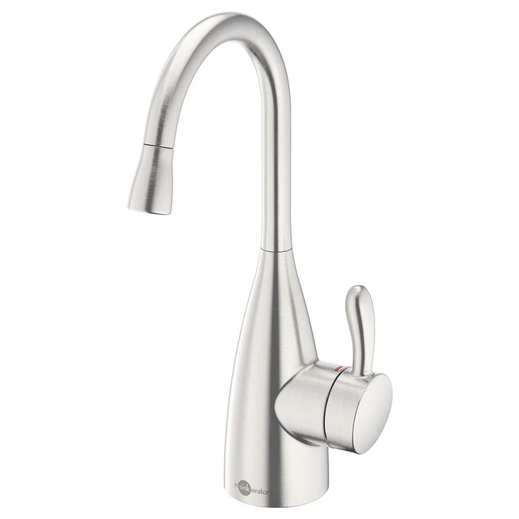 Hot Water Dispenser Showroom Transitional 1010 Instant 1 Lever ADA Gooseneck Swivel 360 DEG Stainless Steel - Frankwebs