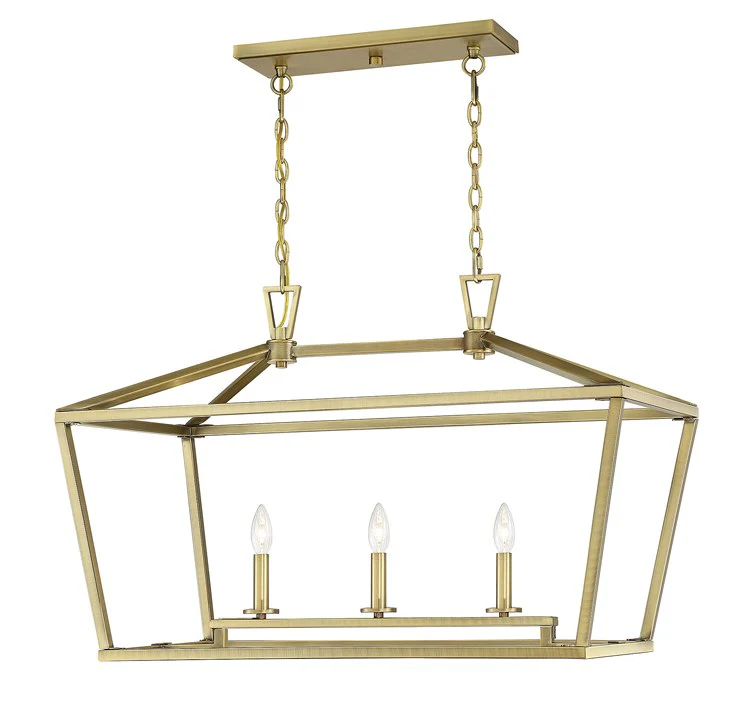 Townsend Three-Light Linear Chandelier - Frankwebs