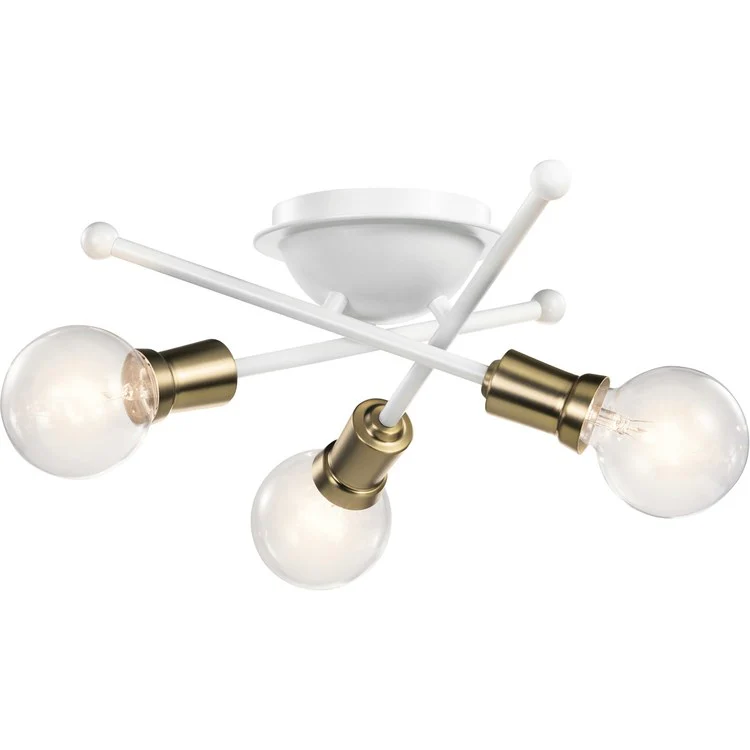 Armstrong Three-Light Flush Mount Ceiling Fixture - Frankwebs
