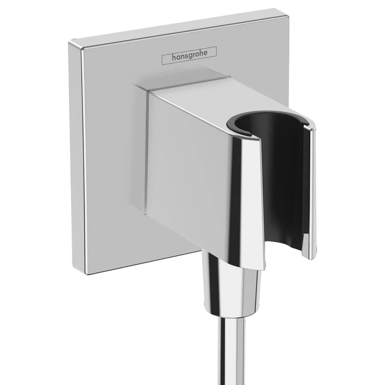 Wall Outlet Fixfit E with Handshower Holder Plastic Chrome - Frankwebs