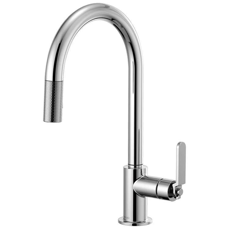 Litze Single Handle Pull Down Faucet with High-Arc Spout/Industrial Handle - Frankwebs